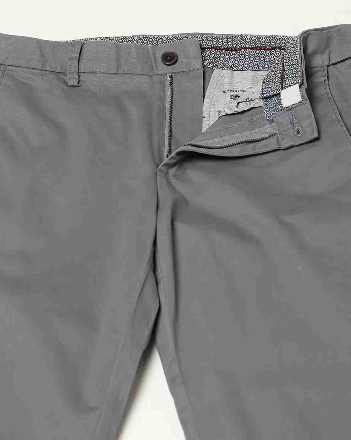 NETPLAY | Men Tapered Fit Flexi-Waist Chinos|4