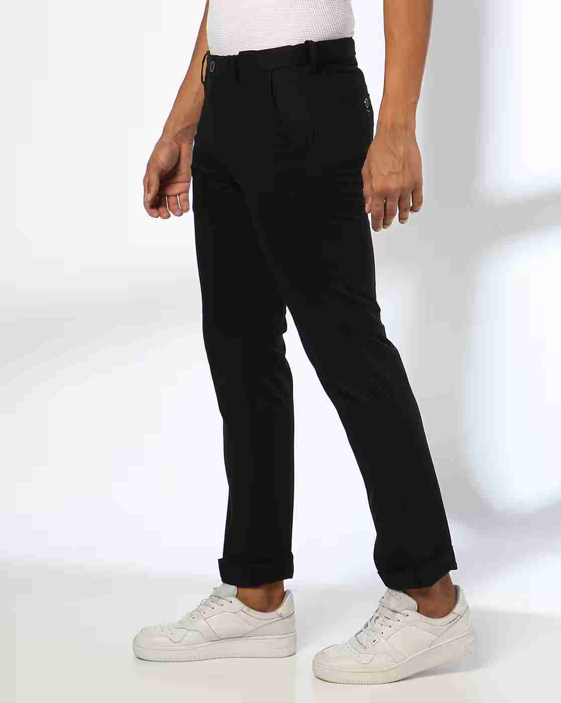NETPLAY | Men Tapered Fit Flat-Front Chinos|1