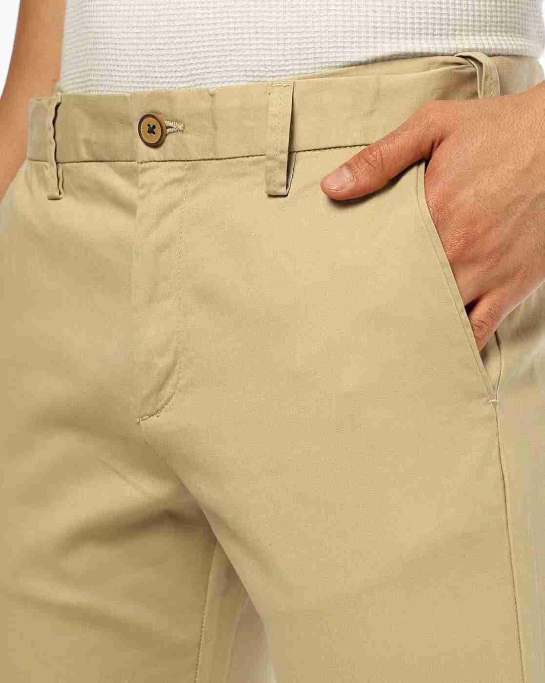 NETPLAY | Men Tapered Fit Flat-Front Chinos|3