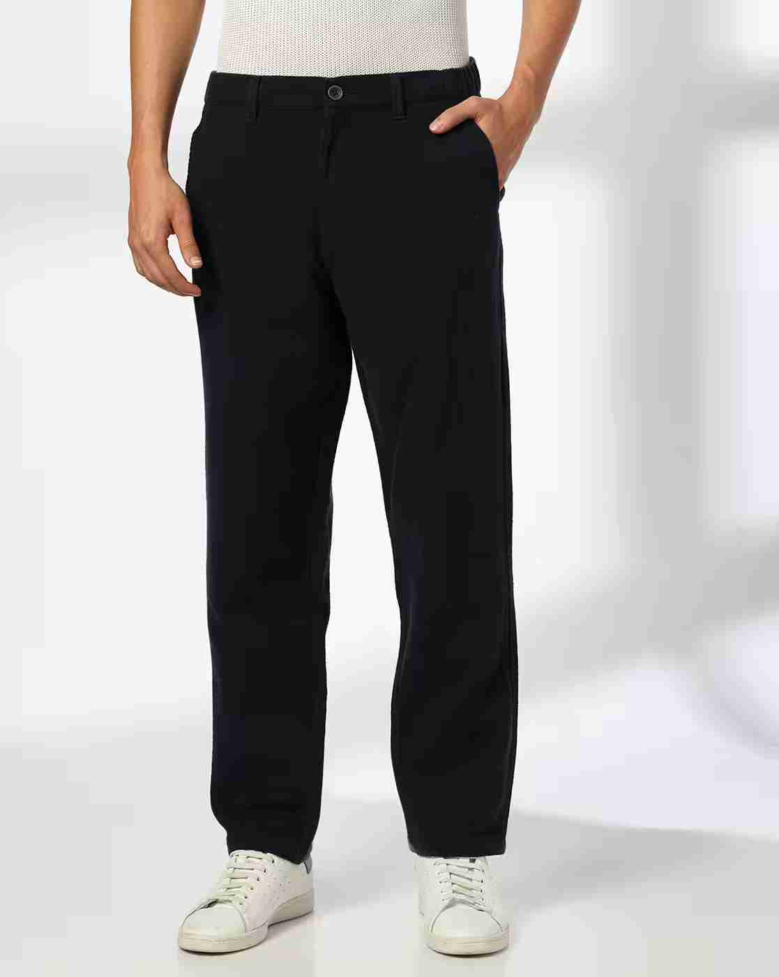 NETPLAY | Men Slim Fit Flat-Front Trousers|0