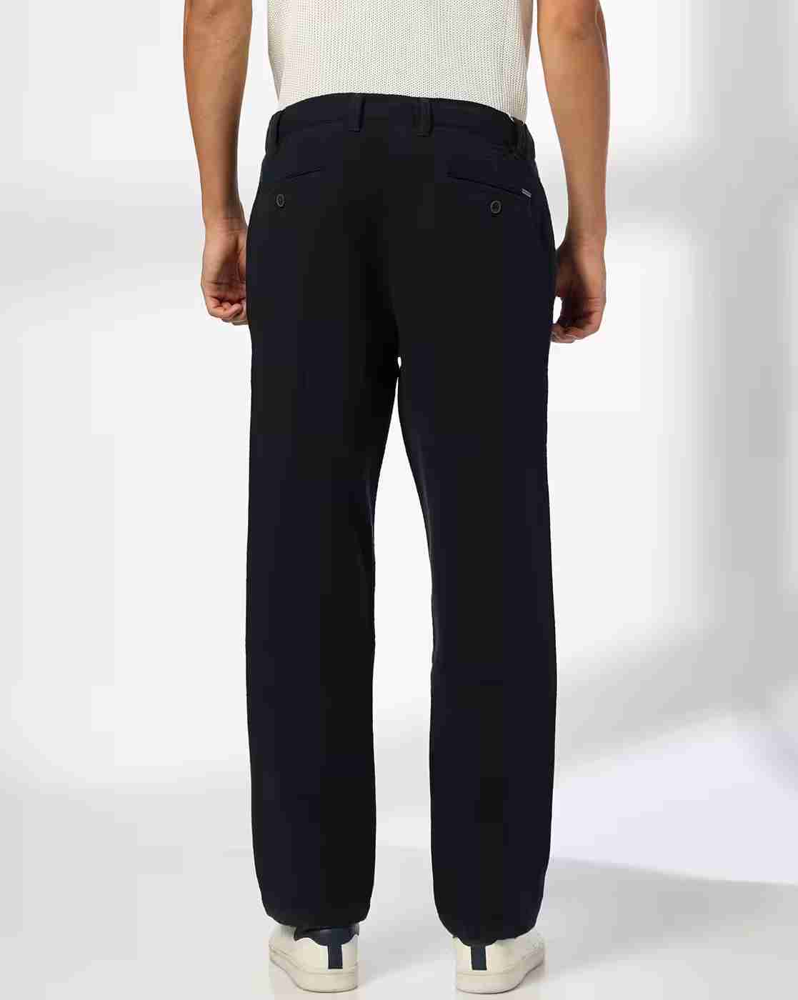 NETPLAY | Men Slim Fit Flat-Front Trousers|2