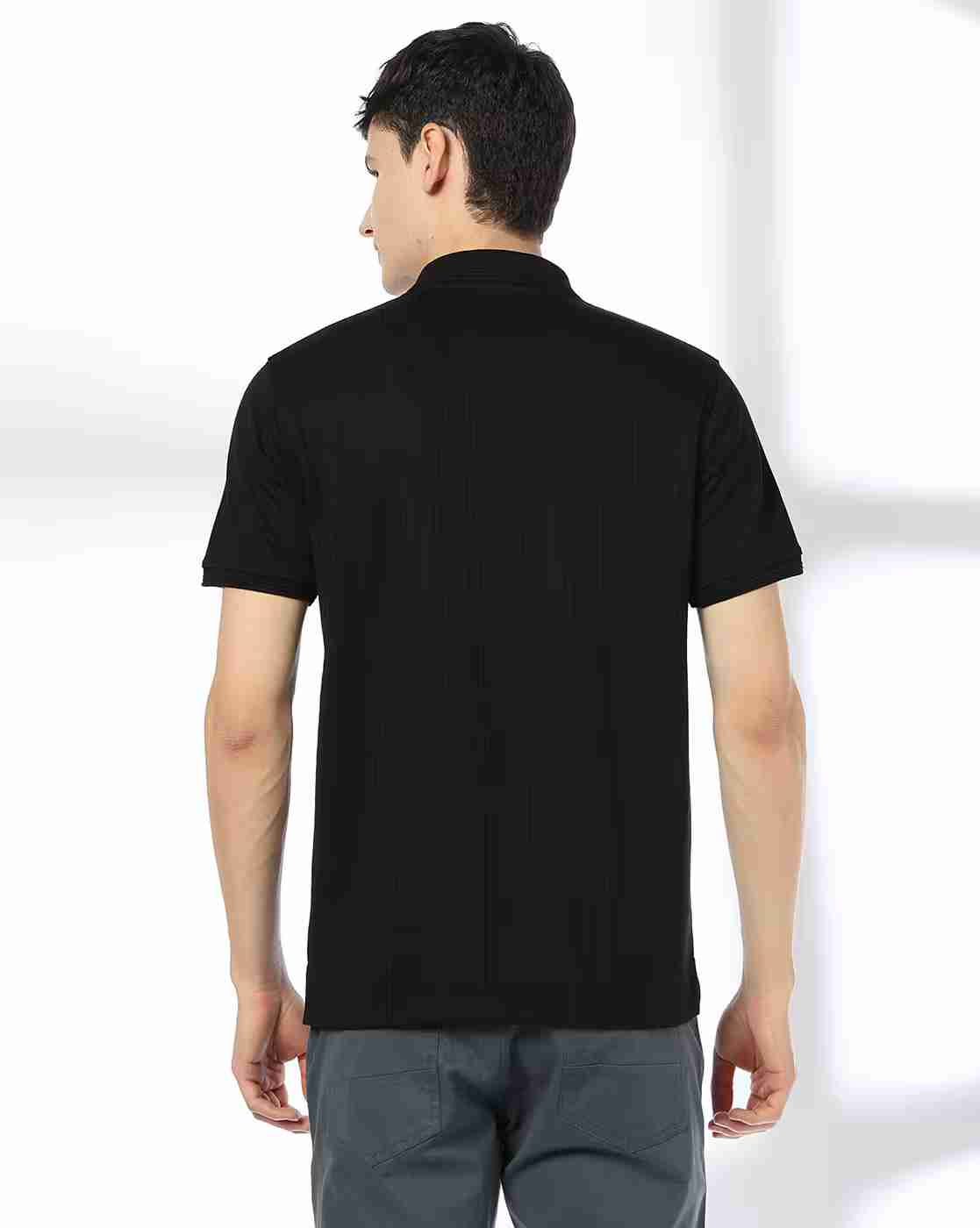 NETPLAY | Men Self-Structured Slim Fit Polo T-Shirt|3