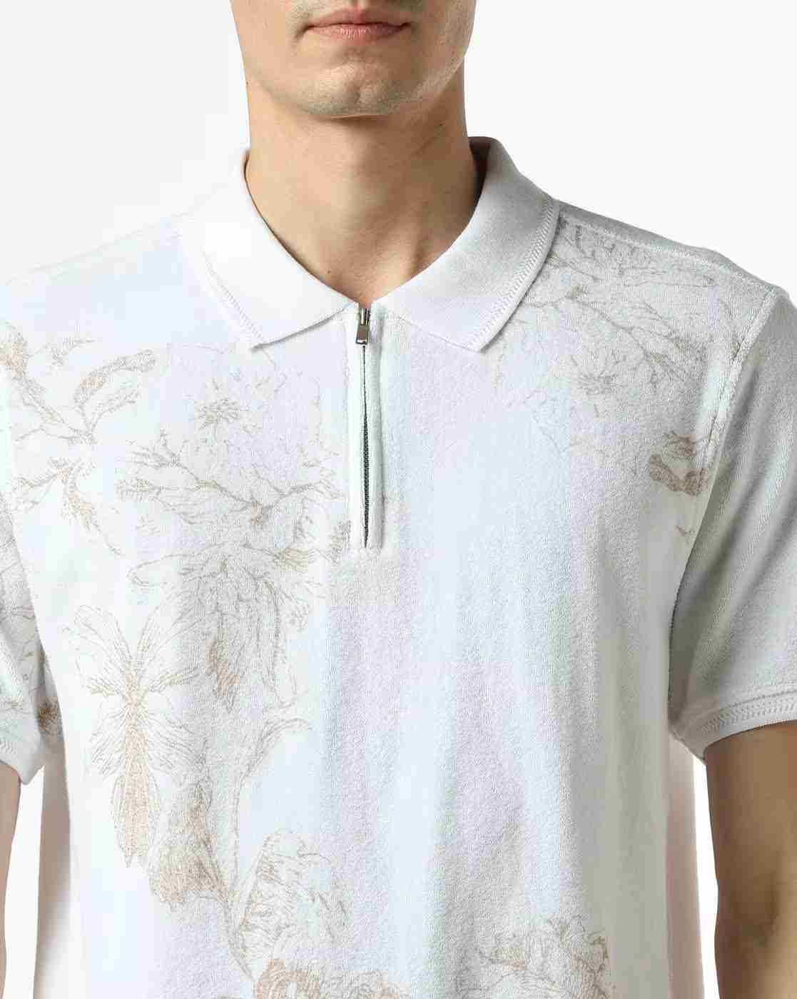 NETPLAY | Men Floral Print Slim Fit Polo T-Shirt|3