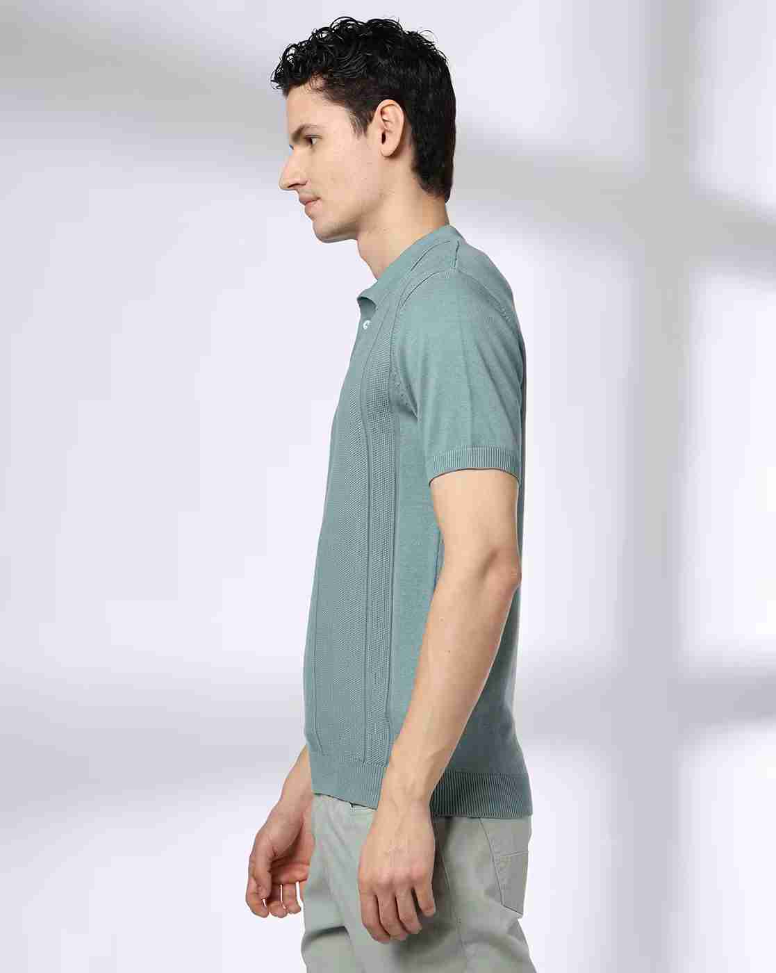 NETPLAY | Men Flat Knit Regular Fit Polo T-.Shirt|1