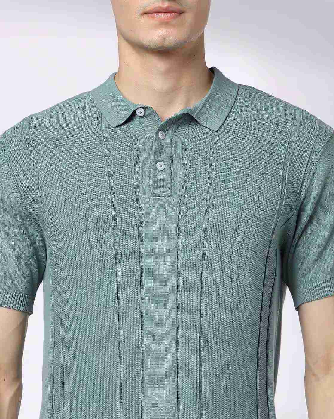 NETPLAY | Men Flat Knit Regular Fit Polo T-.Shirt|4