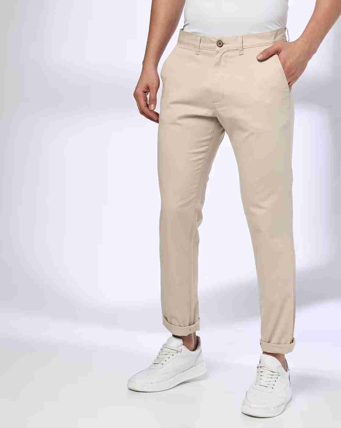 NETPLAY | Men Tapered Fit Flat-Front Chinos|0