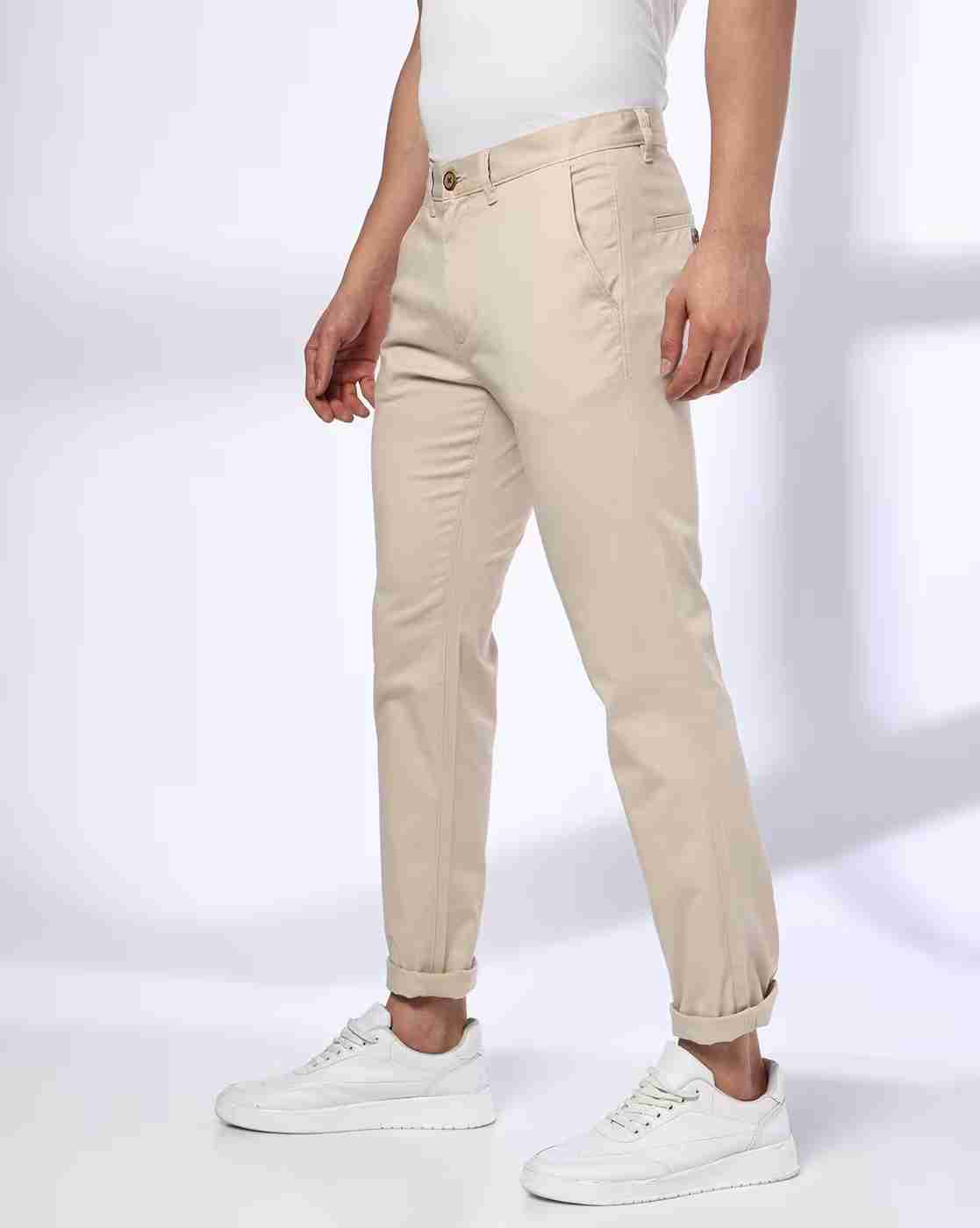 NETPLAY | Men Tapered Fit Flat-Front Chinos|1