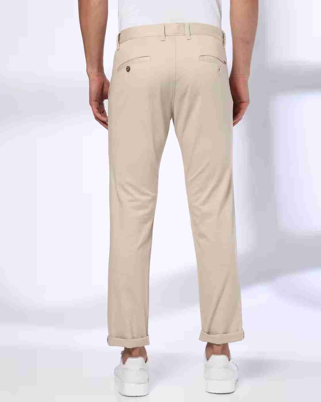 NETPLAY | Men Tapered Fit Flat-Front Chinos|2