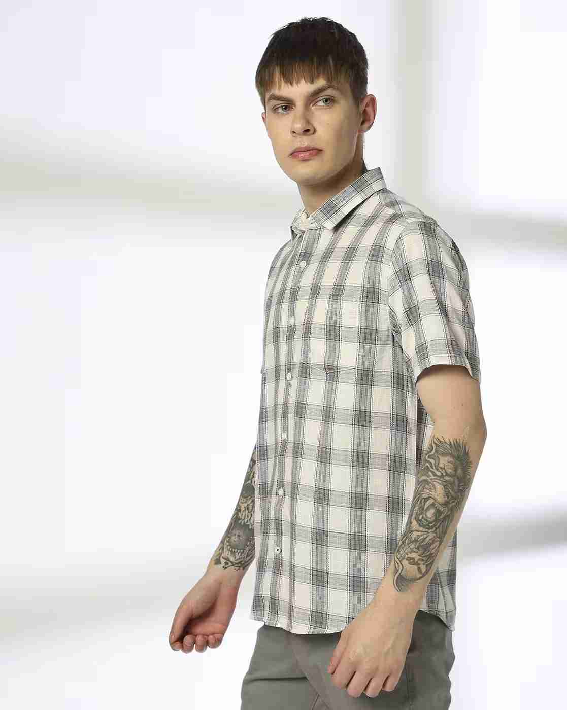 NETPLAY | Men Checked Regular Fit Shirt|1