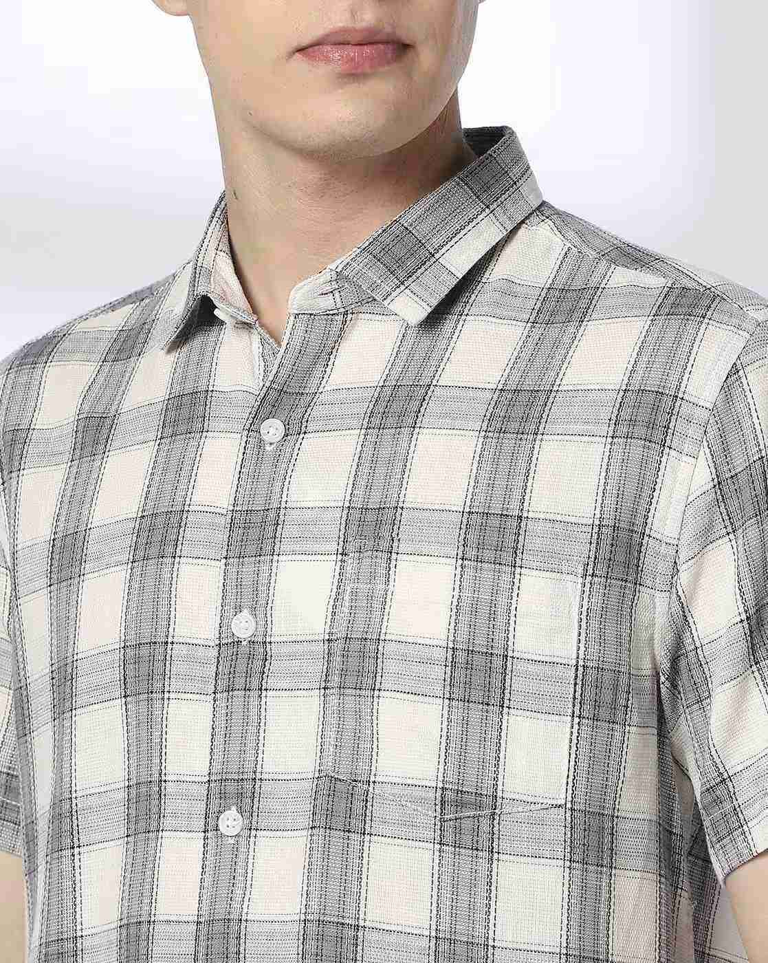 NETPLAY | Men Checked Regular Fit Shirt|4