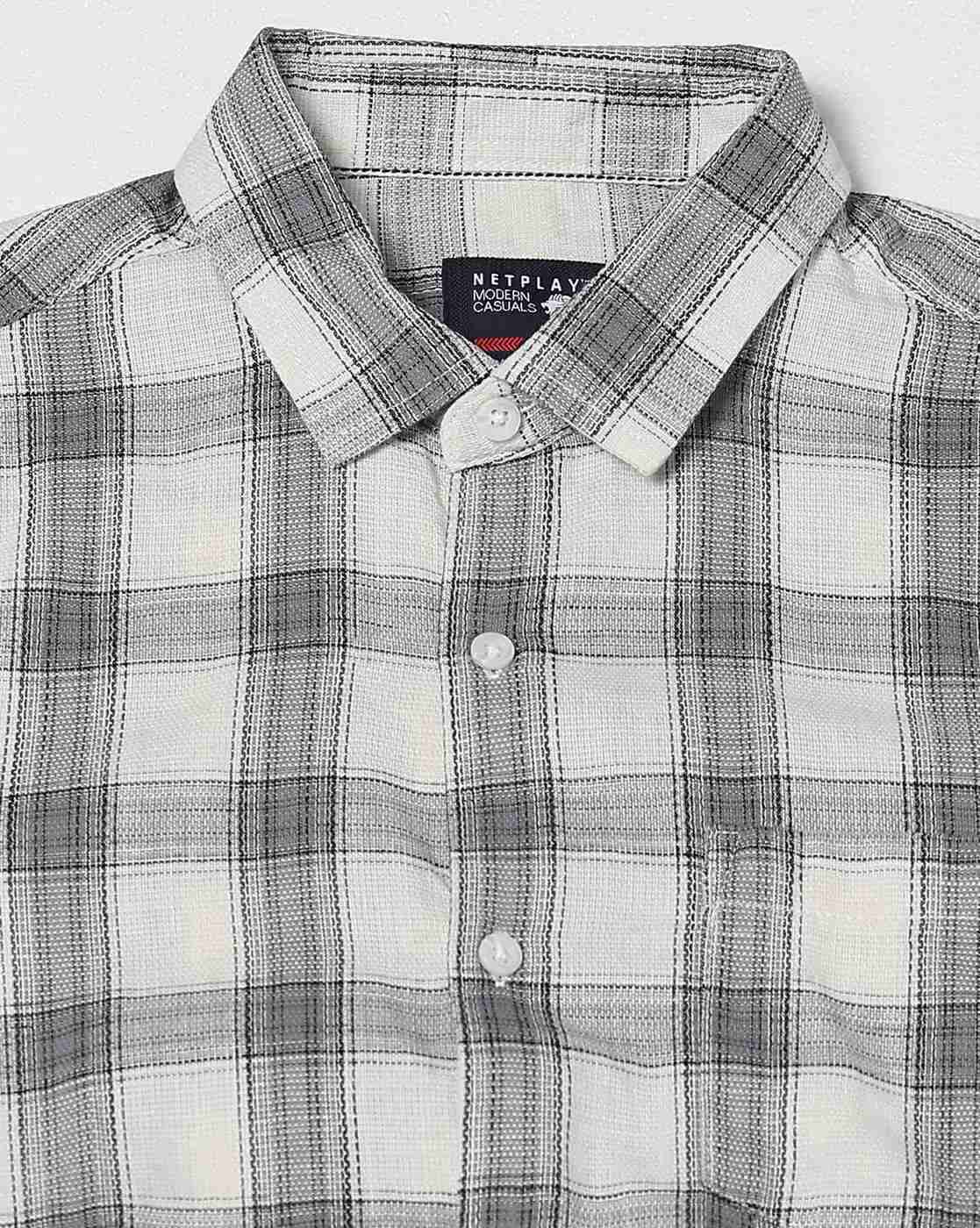 NETPLAY | Men Checked Regular Fit Shirt|5