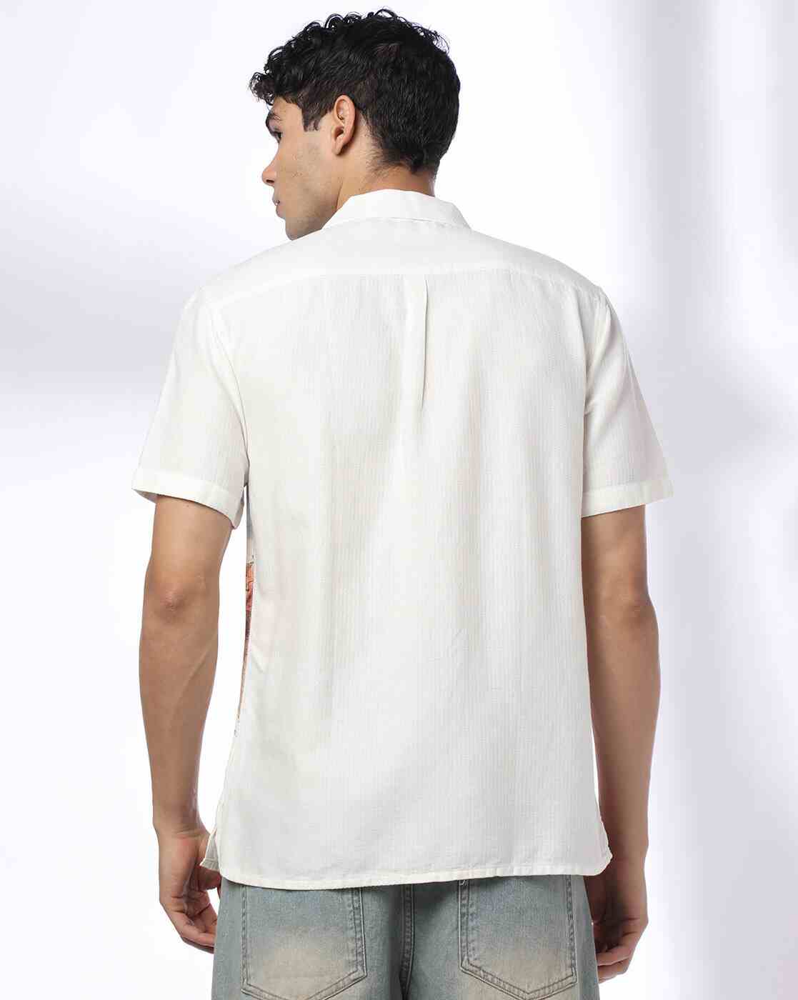 NETPLAY | Men Graphic Print Regular Fit Cotton Resort Shirt|2