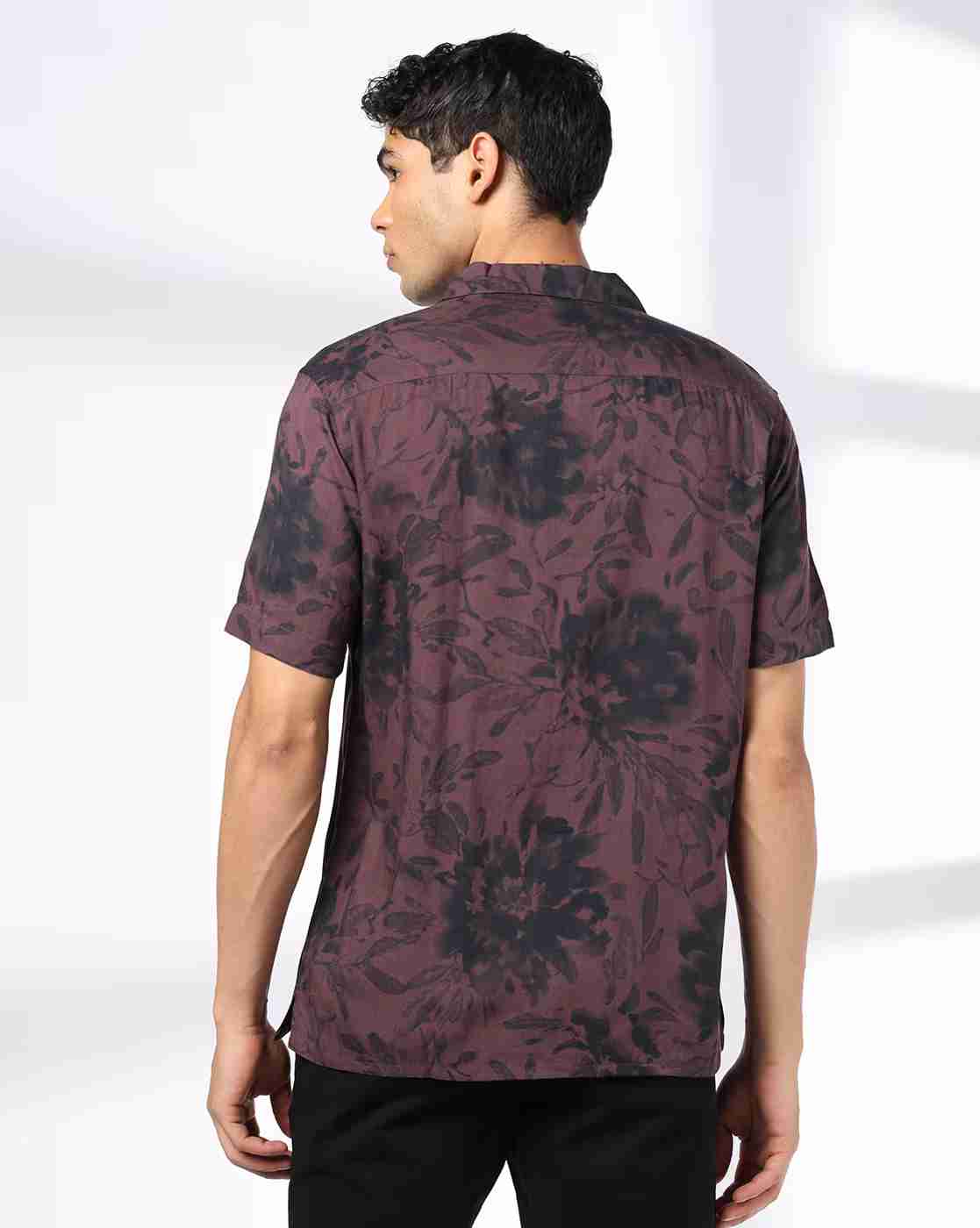 NETPLAY | Men Floral Print Regular Fit Shirt|2