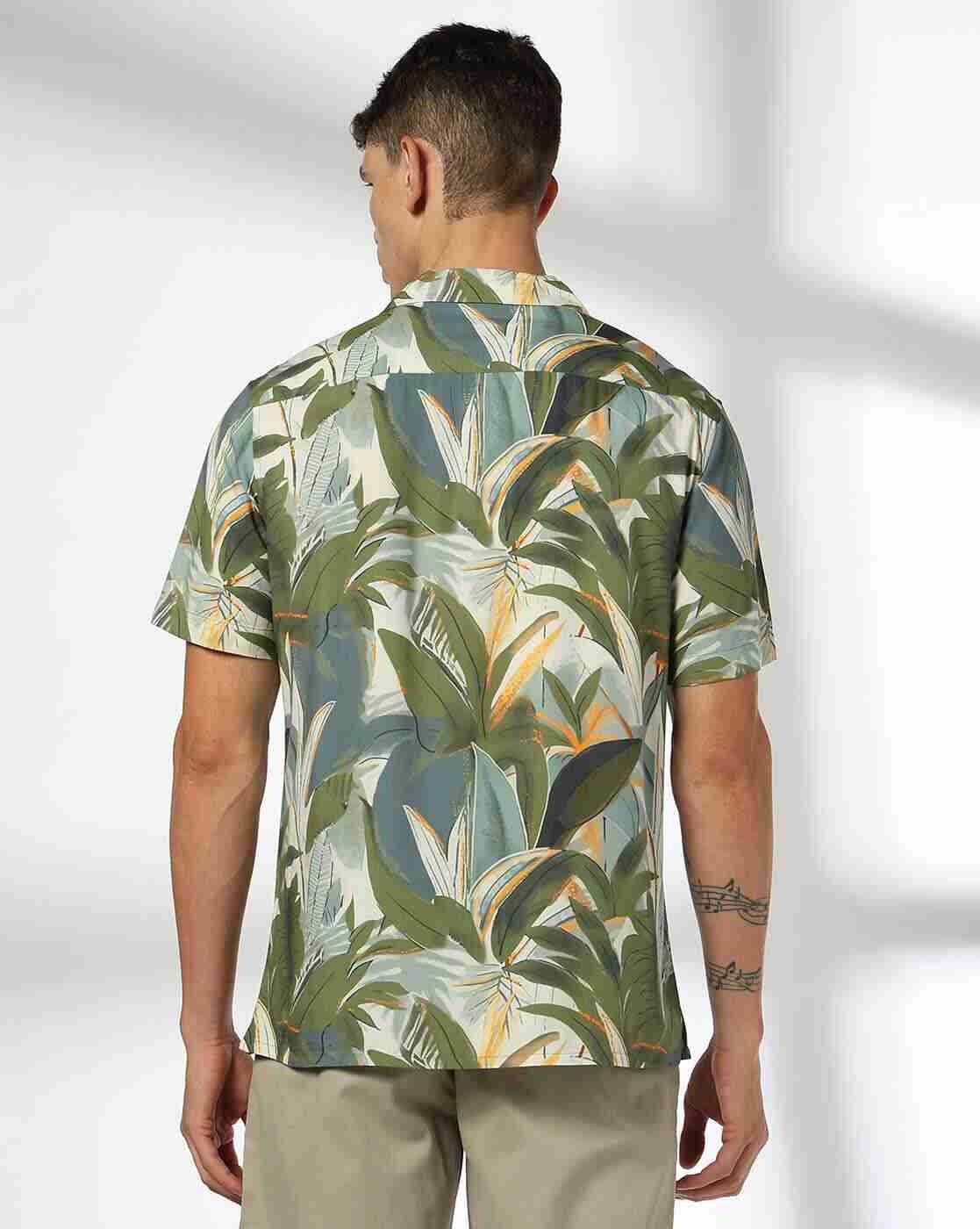 NETPLAY | Men Tropical Print Regular Fit Shirt|2