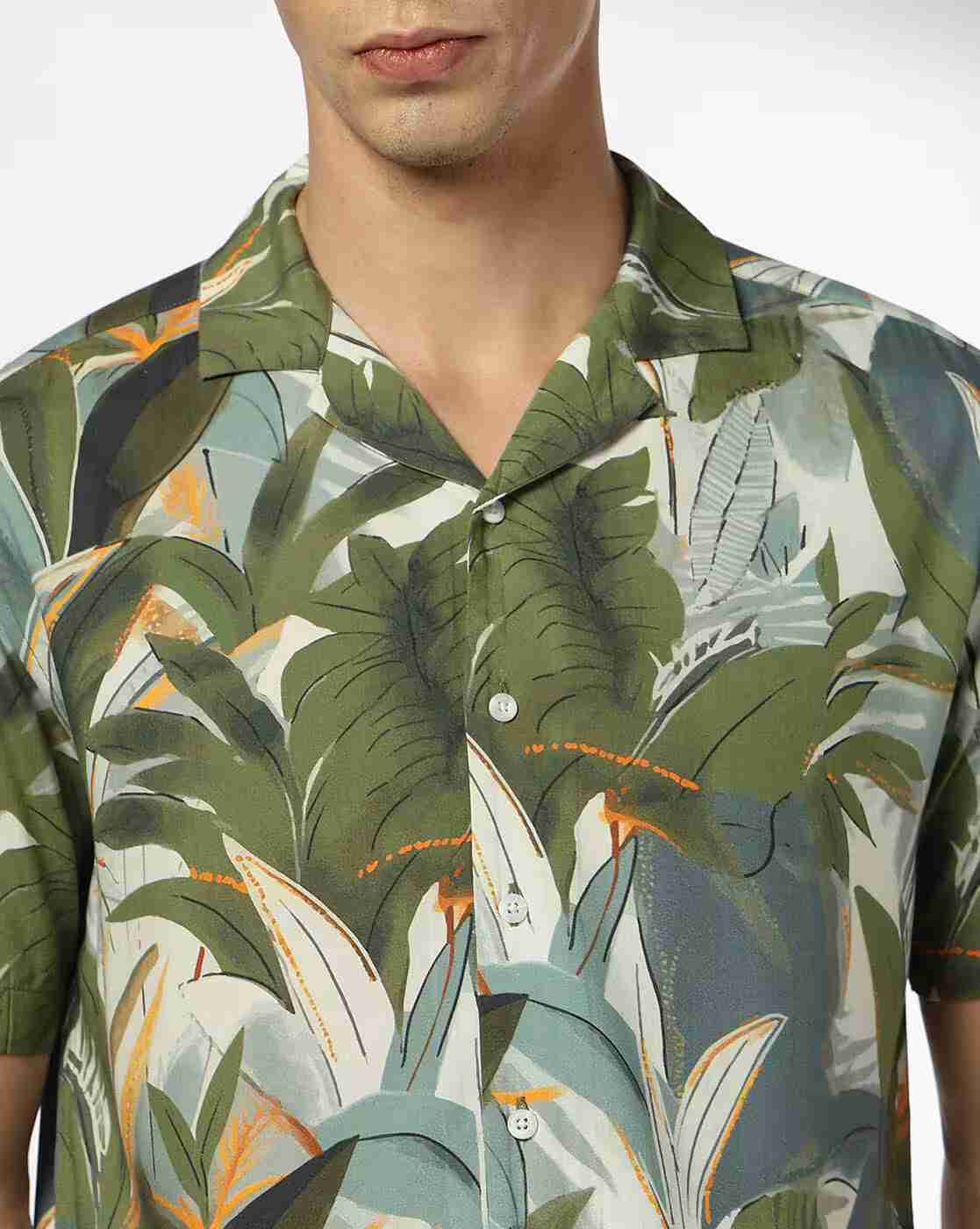 NETPLAY | Men Tropical Print Regular Fit Shirt|4