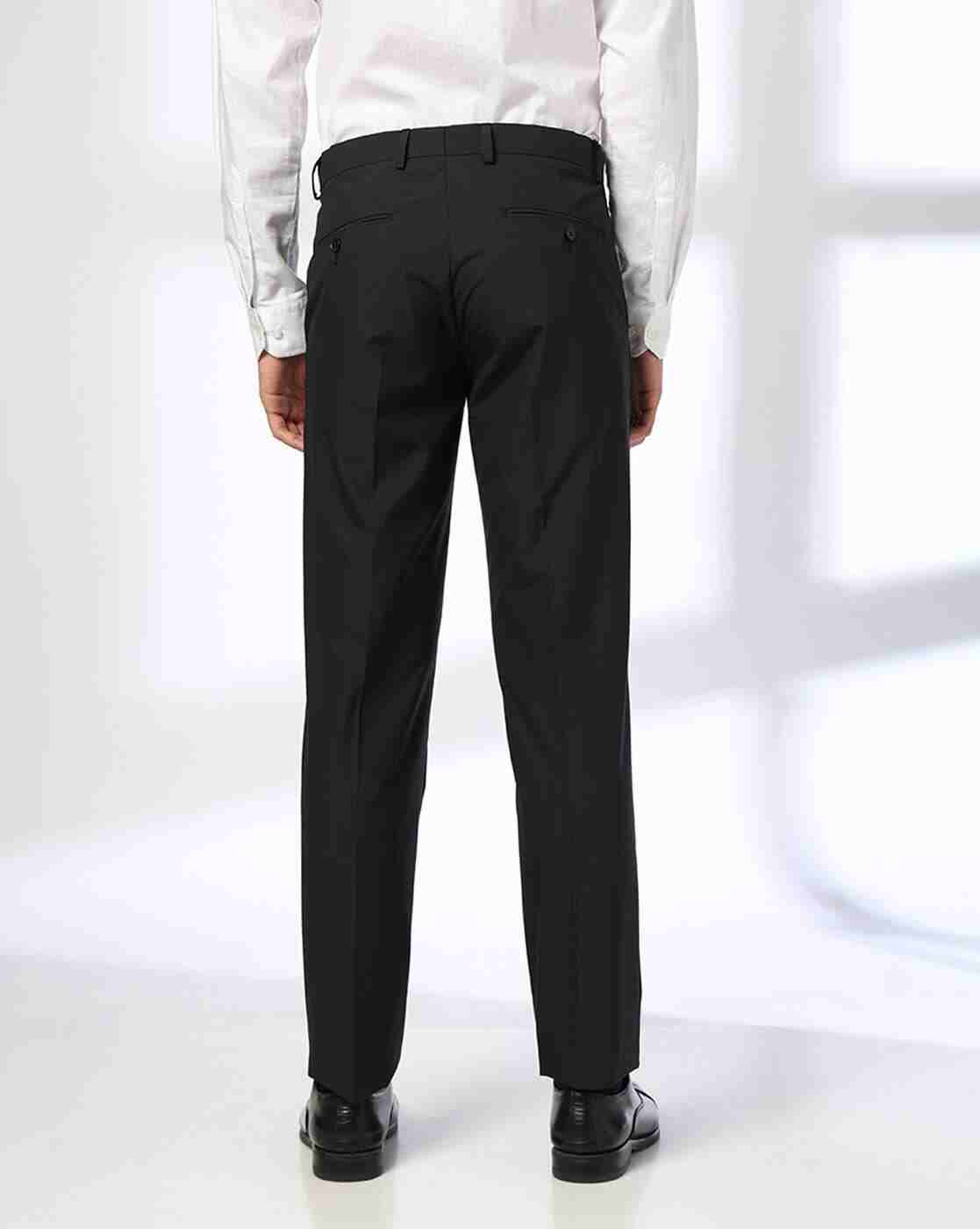 NETPLAY | Men Slim Fit Flat-Front Trousers|2