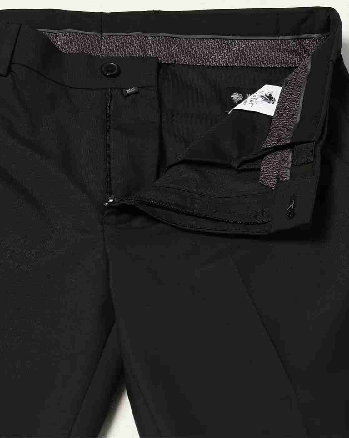 NETPLAY | Men Slim Fit Flat-Front Trousers|4