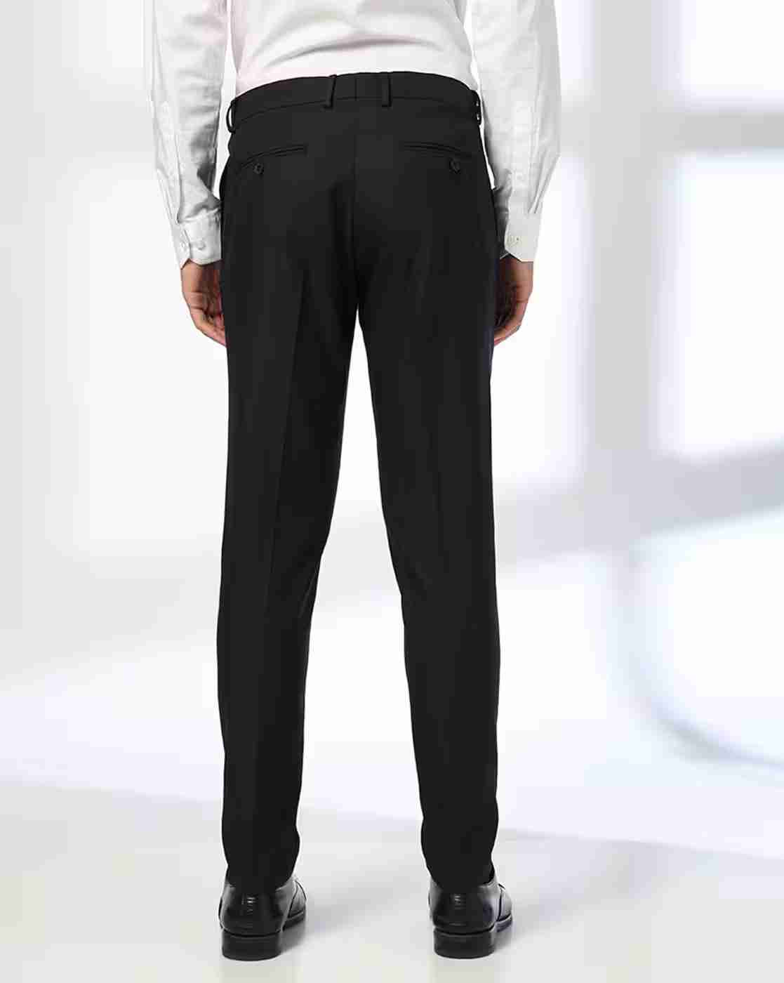 NETPLAY | Men Slim Fit Flat-Front Trousers|2