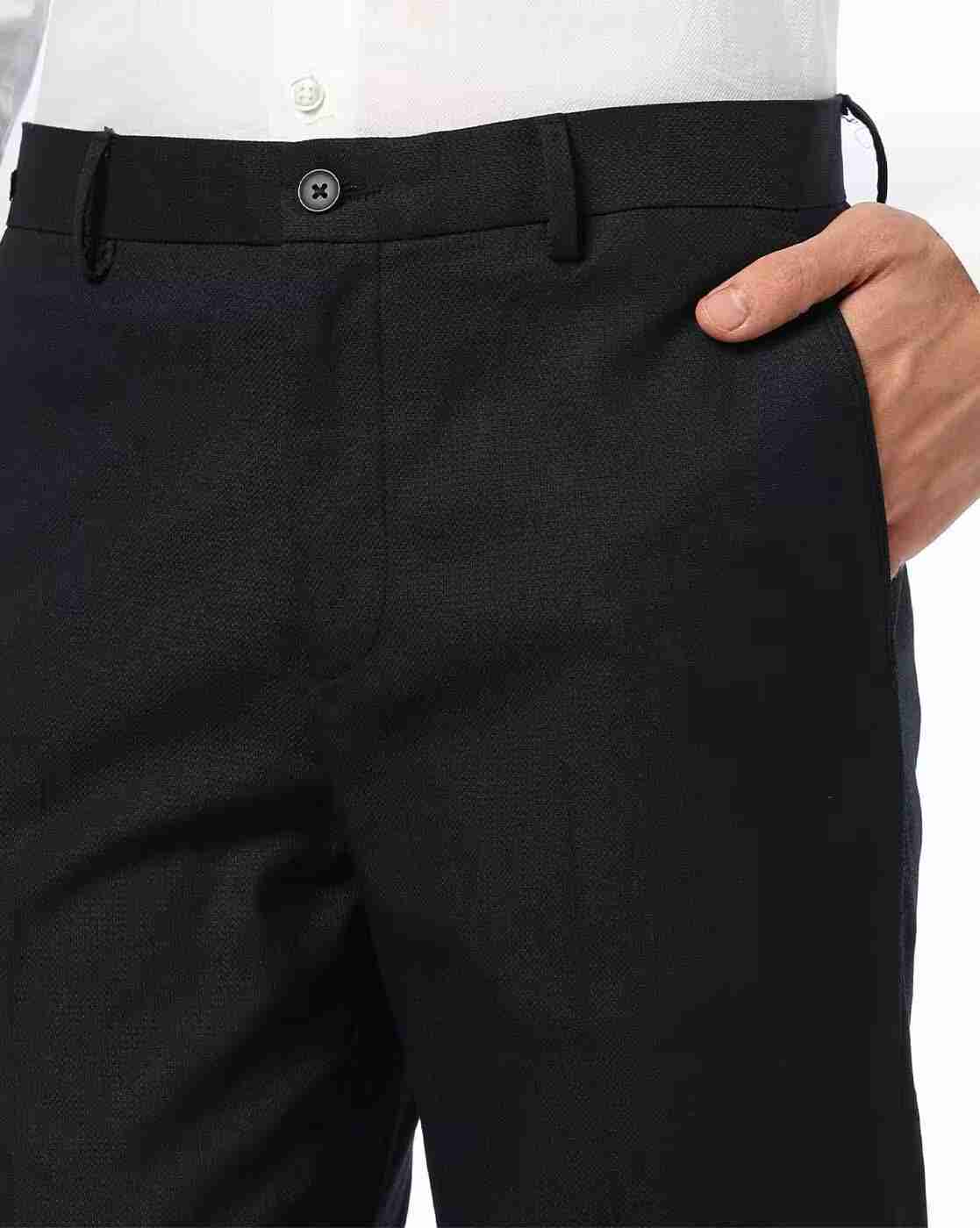 NETPLAY | Men Slim Fit Flat-Front Trousers|3