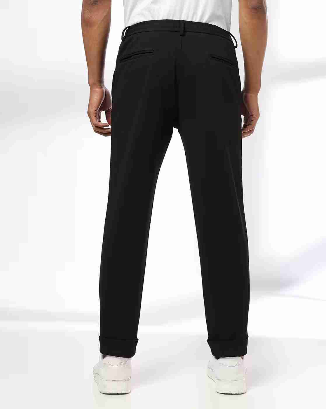 NETPLAY | Men Slim Fit Flat-Front Trousers|2