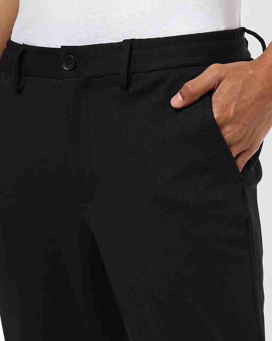 NETPLAY | Men Slim Fit Flat-Front Trousers|3