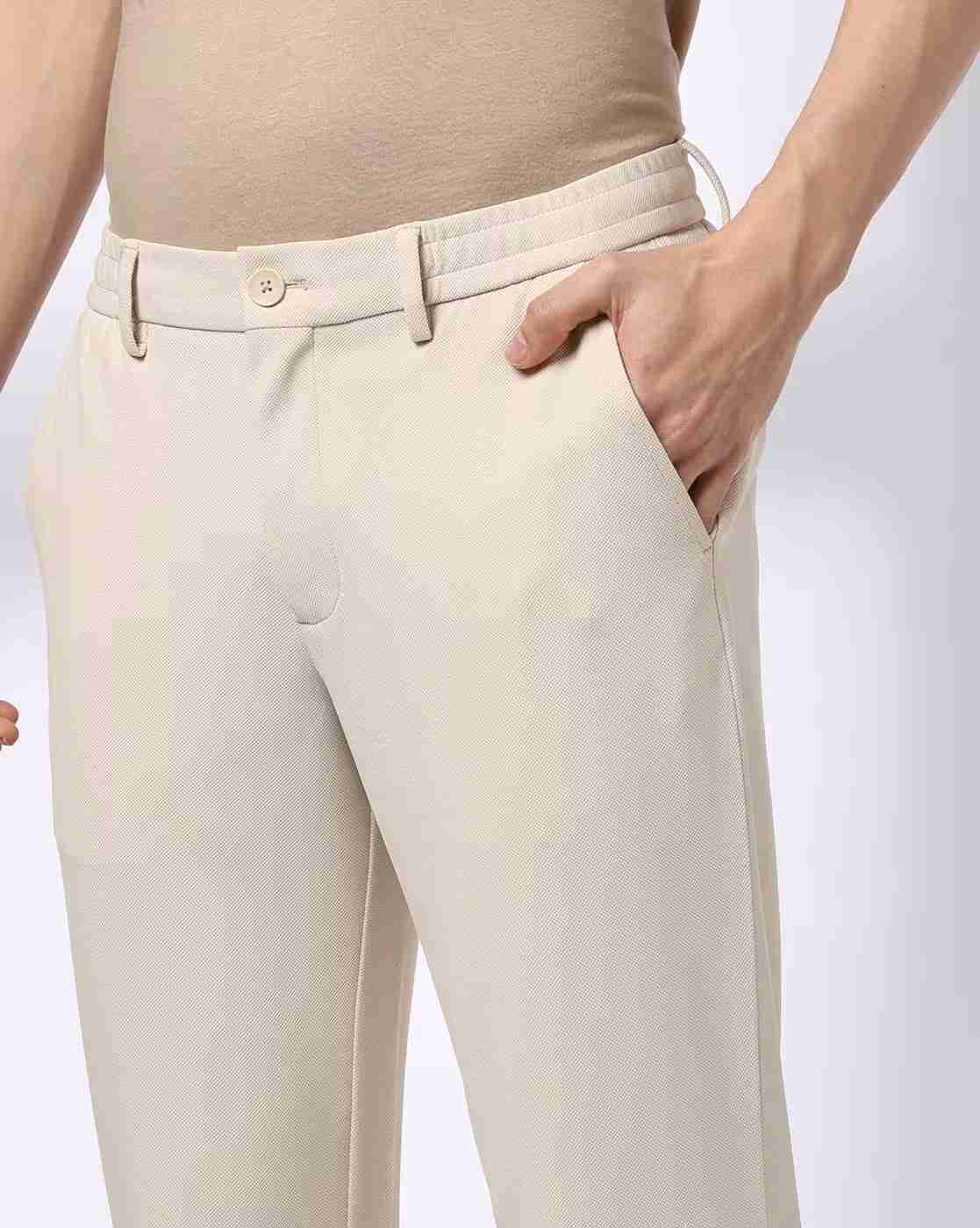 NETPLAY | Men Slim Fit Flat-Front Trousers|3