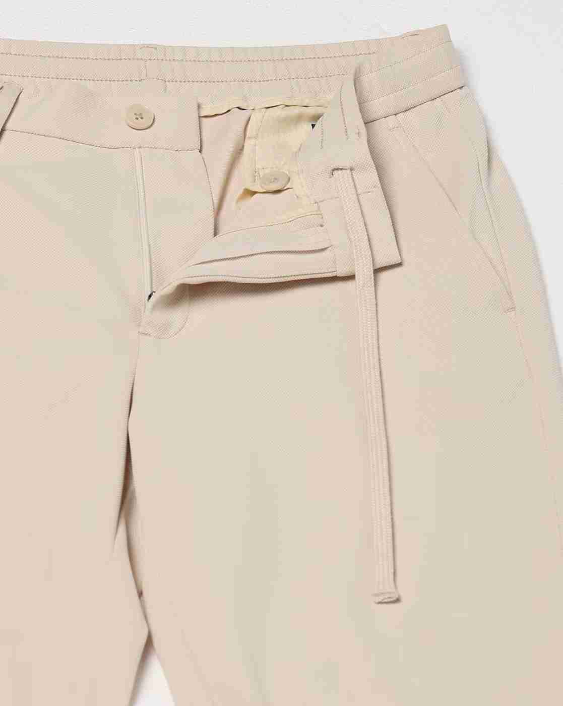 NETPLAY | Men Slim Fit Flat-Front Trousers|4