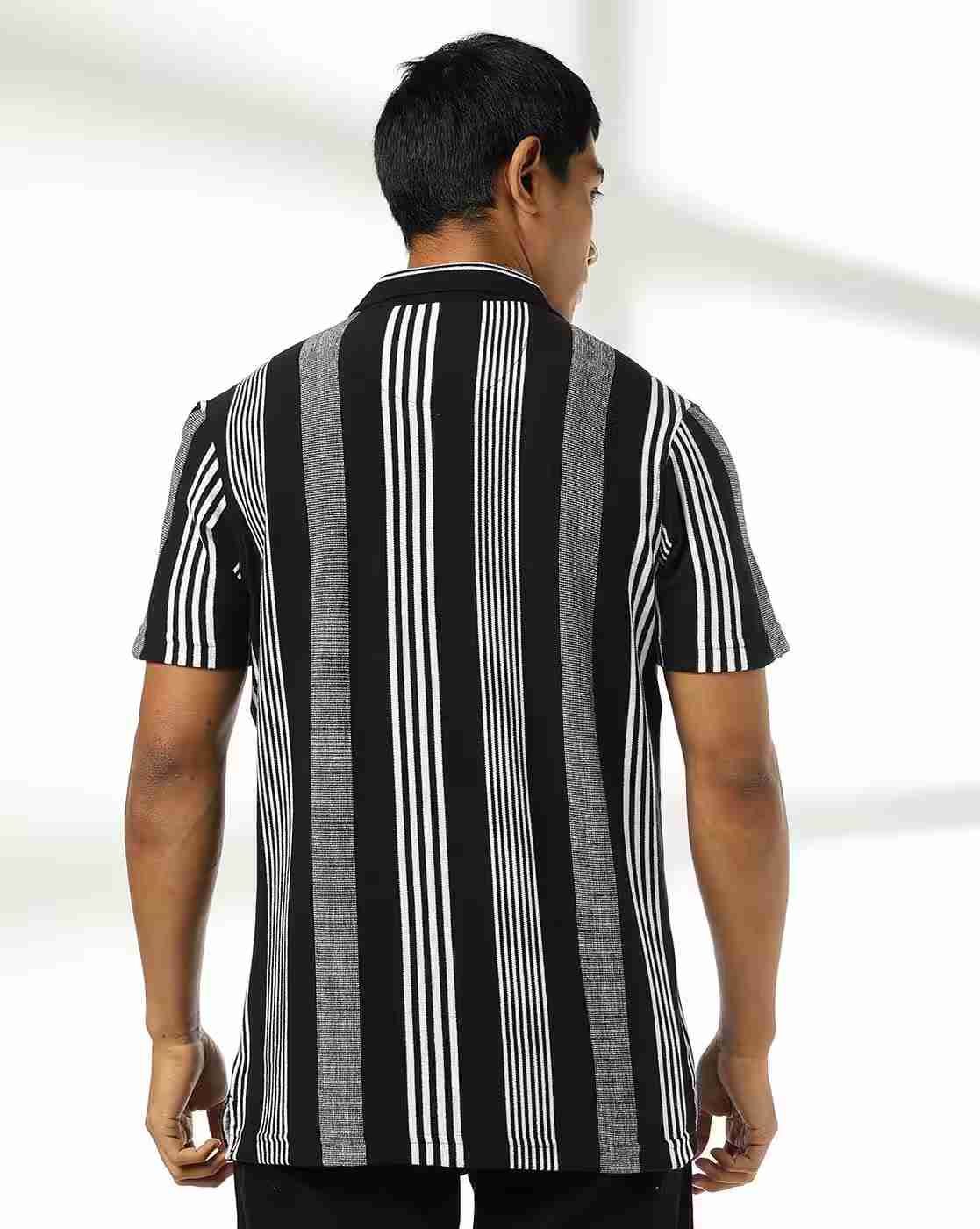 NETPLAY | Men Striped Slim Fit Shirt|2