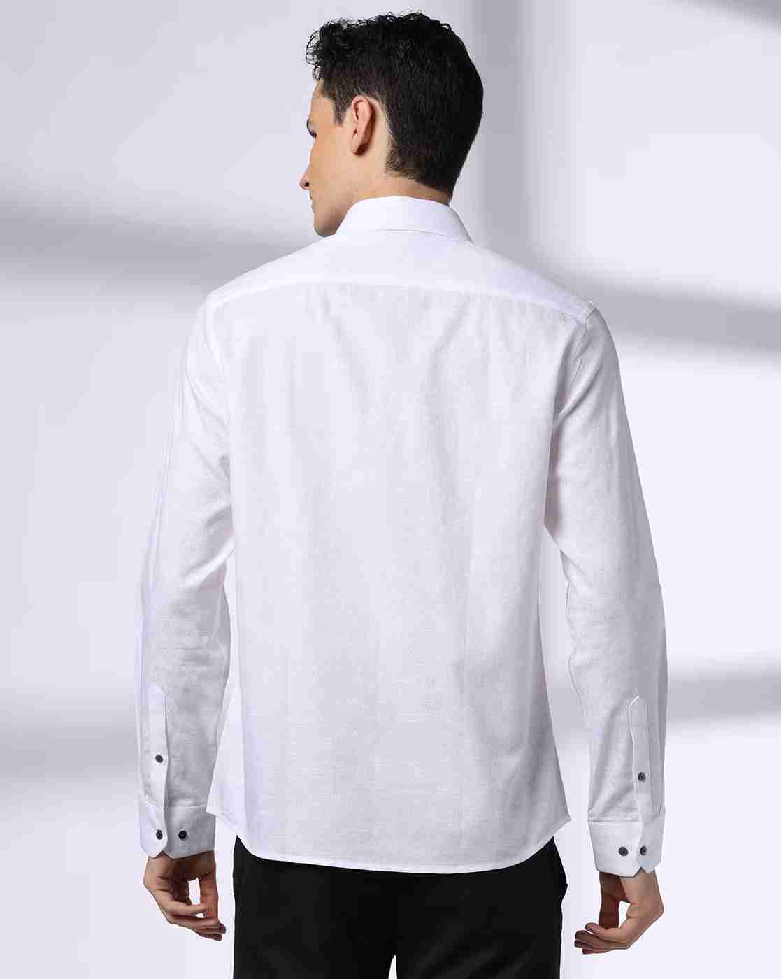 NETPLAY | Men Slim Fit Cotton Shirt with Patch Pocket|2