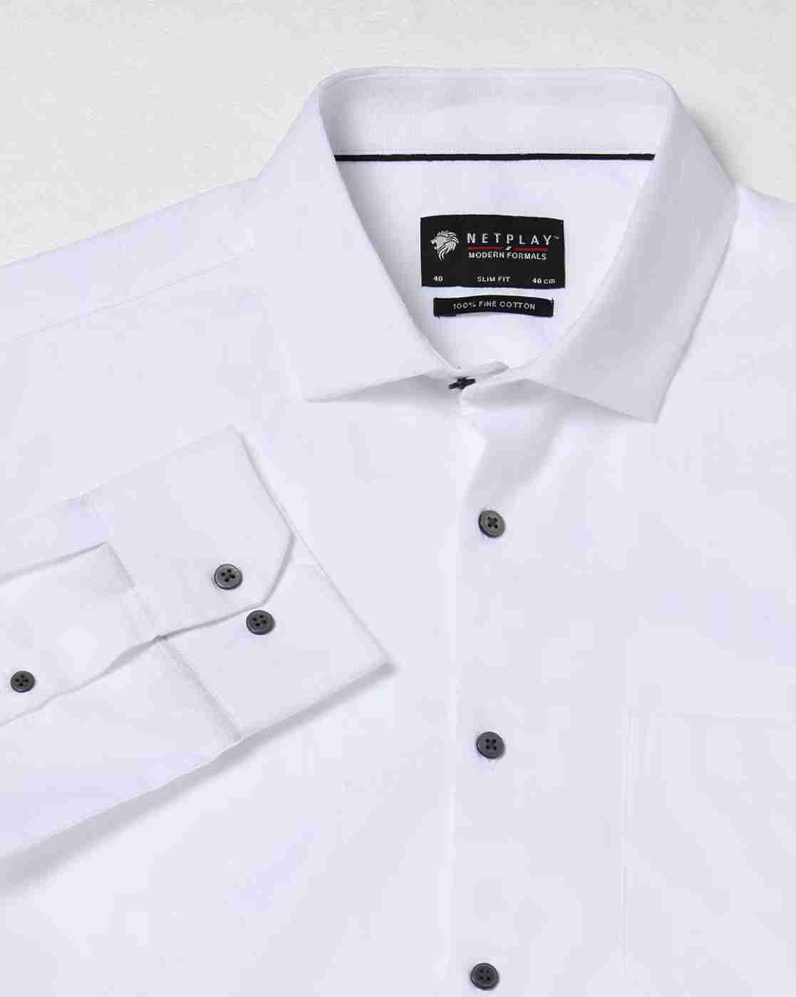 NETPLAY | Men Slim Fit Cotton Shirt with Patch Pocket|5