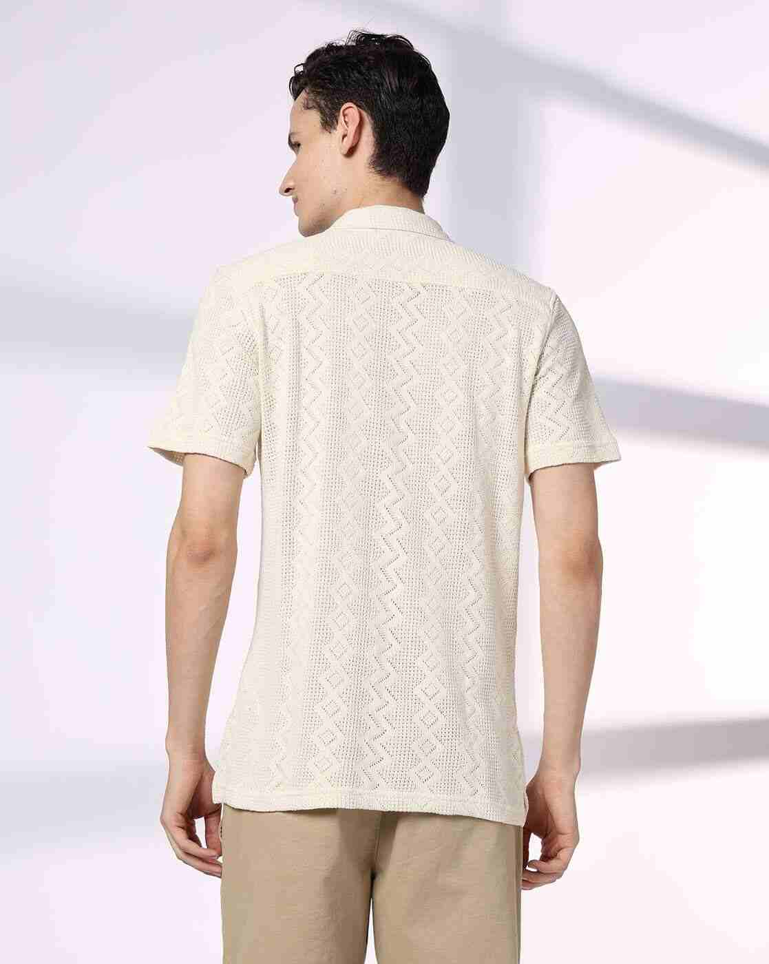 NETPLAY | Men Geometric Pattern Regular Fit Shirt|2