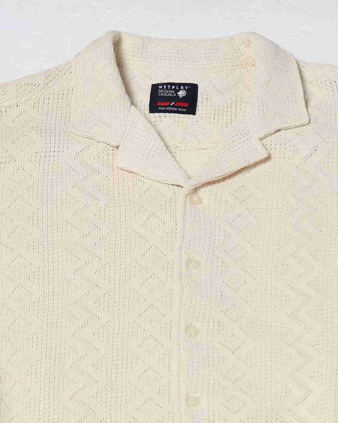 NETPLAY | Men Geometric Pattern Regular Fit Shirt|5