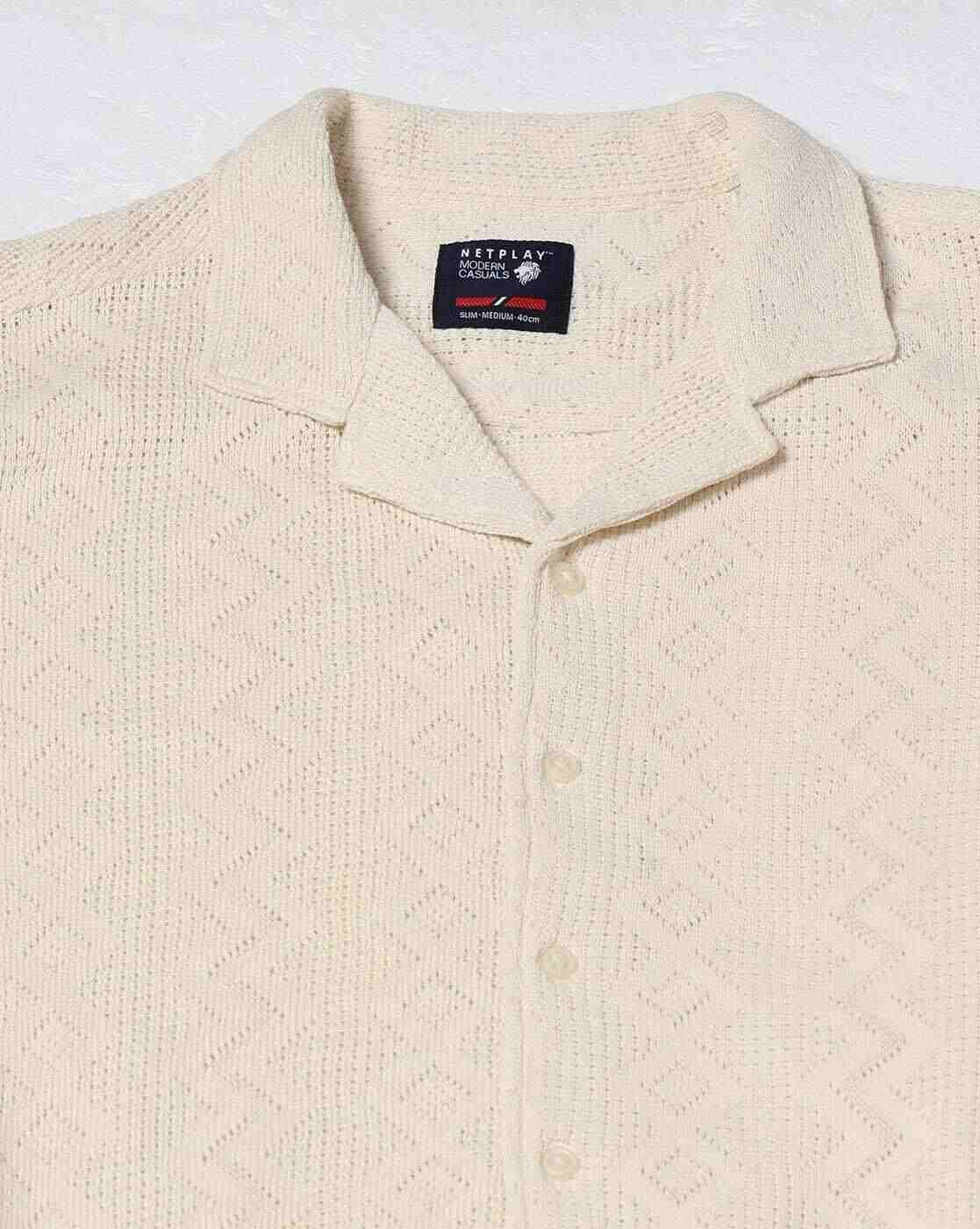 NETPLAY | Men Geometric Pattern Regular Fit Shirt|5