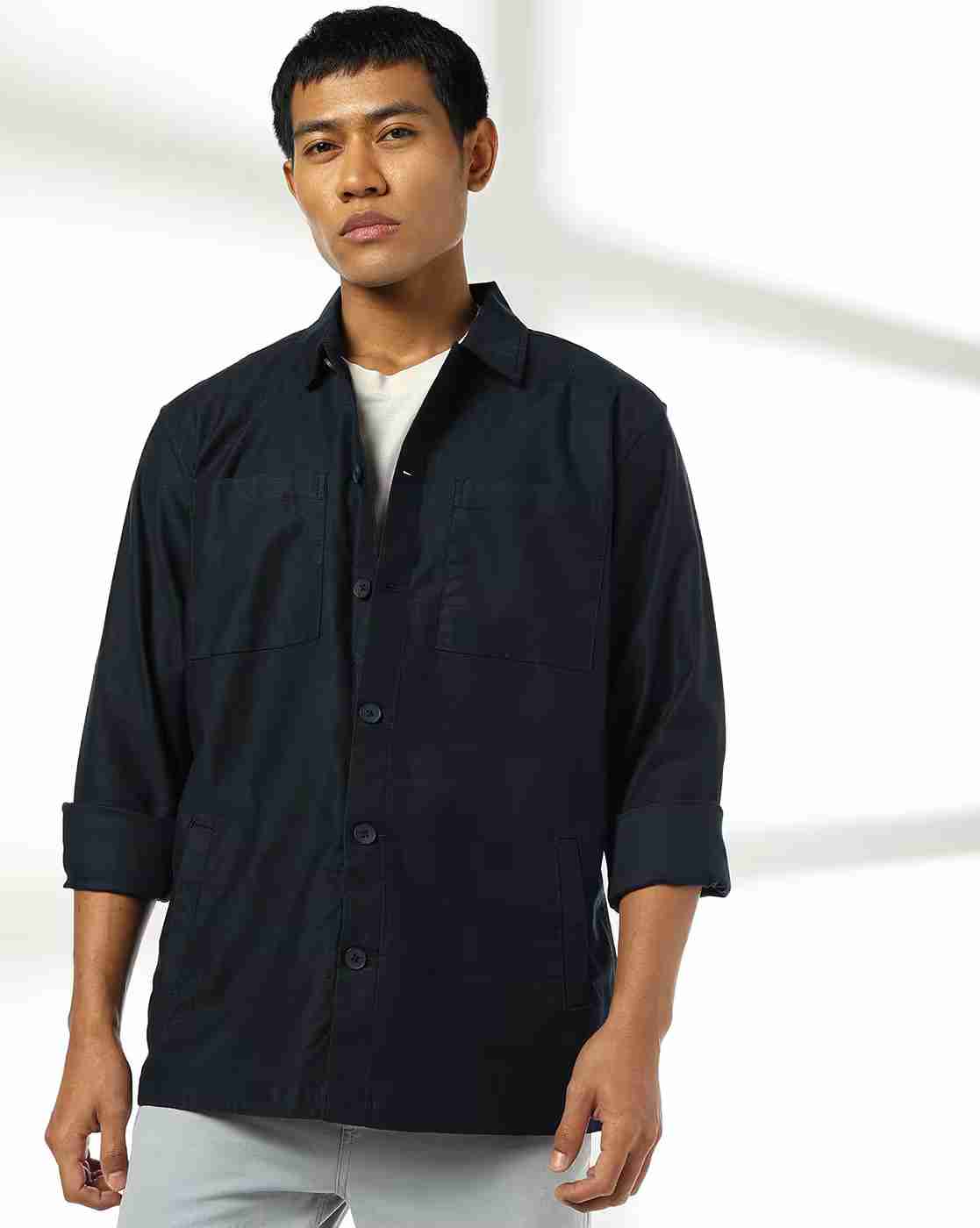 NETPLAY | Men Regular Fit Shacket|1