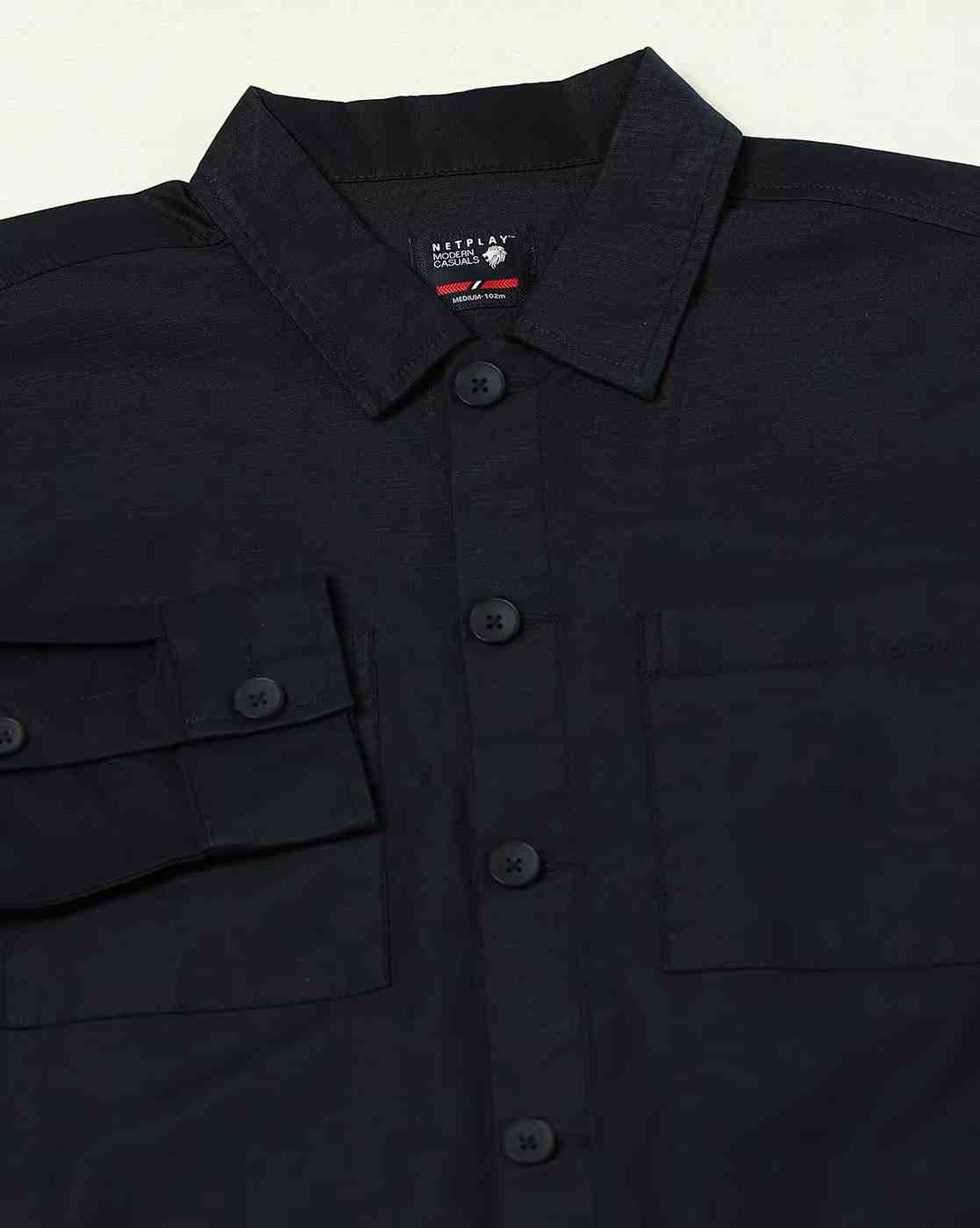 NETPLAY | Men Regular Fit Shacket|7
