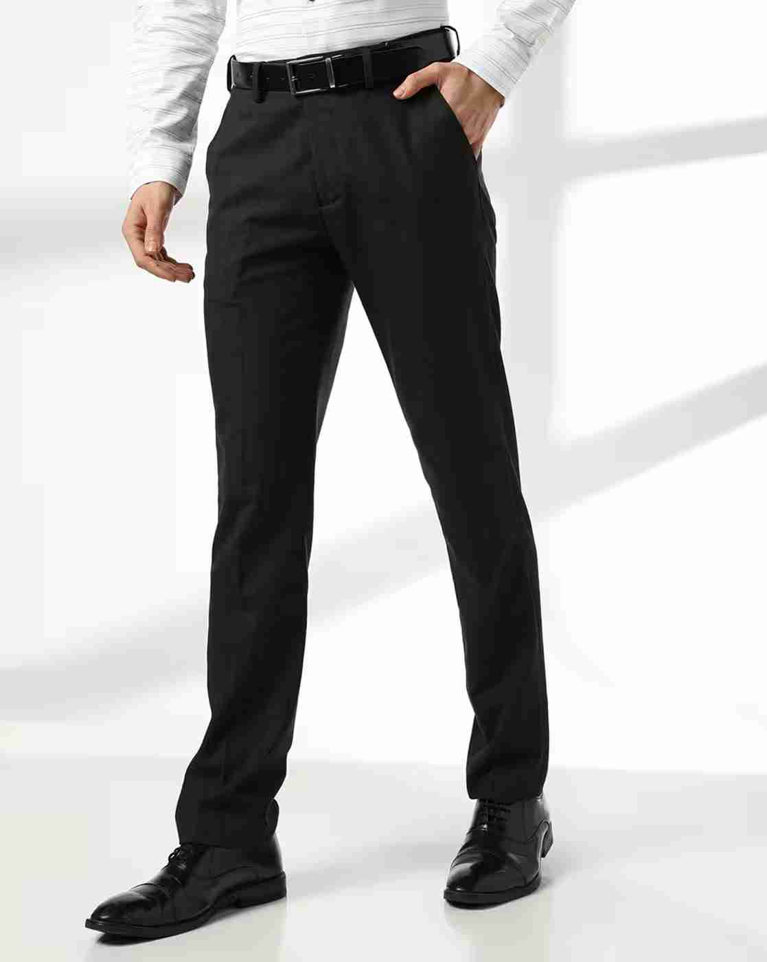 NETPLAY | Men Slim Fit Flat-Front Trousers|0