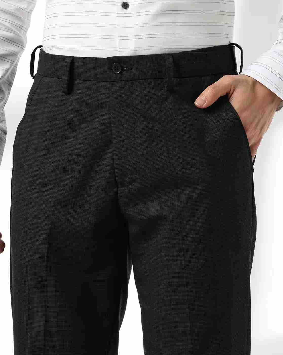 NETPLAY | Men Slim Fit Flat-Front Trousers|3