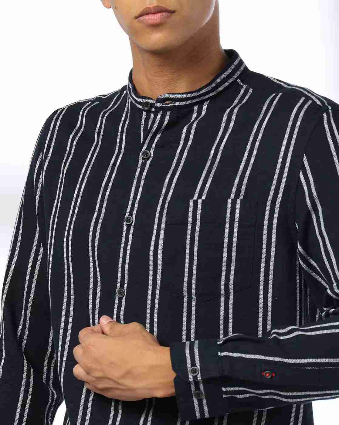 NETPLAY | Men Striped Slim Fit Shirt|5