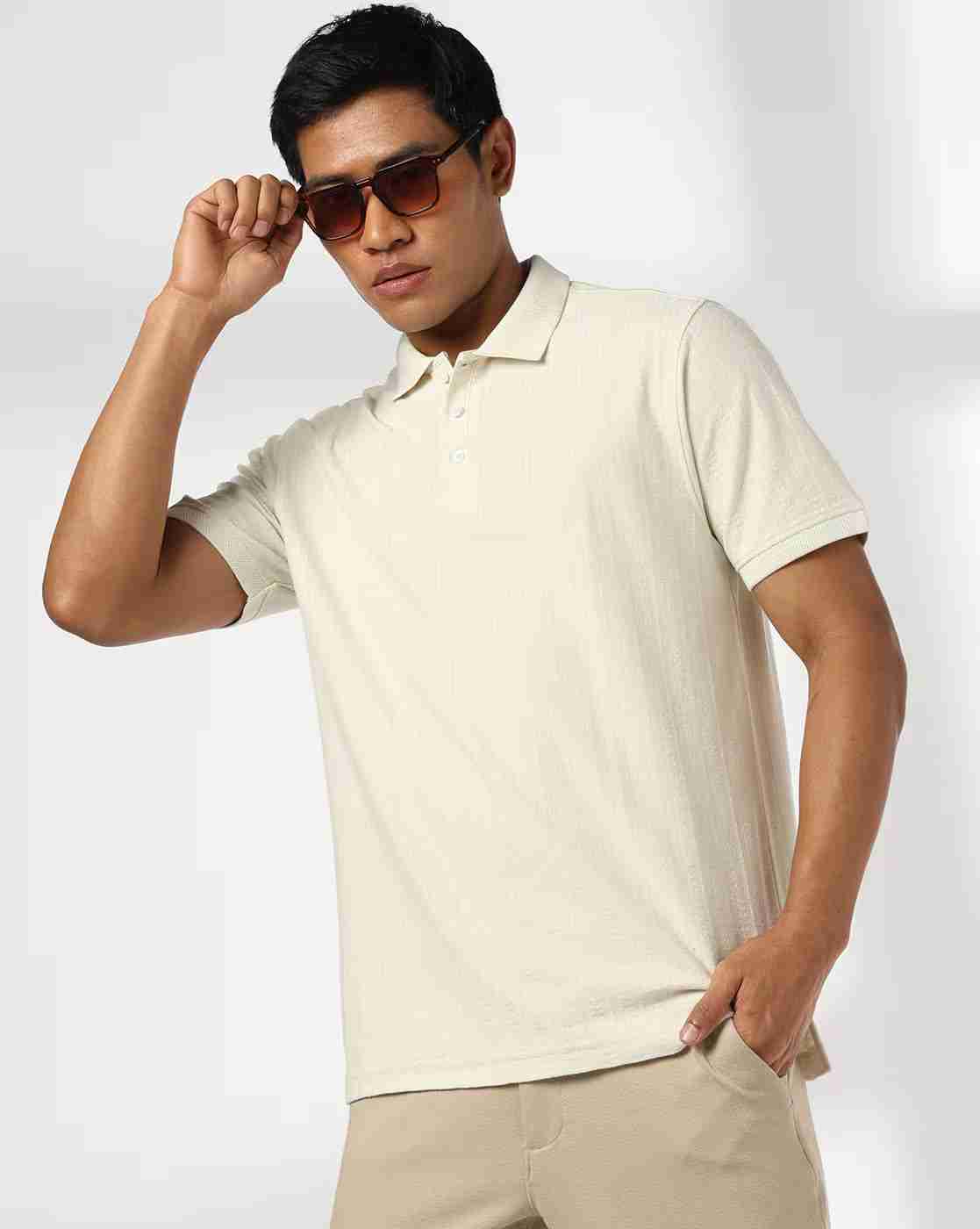 NETPLAY | Men Patterned Slim Fit Polo T-Shirt|0