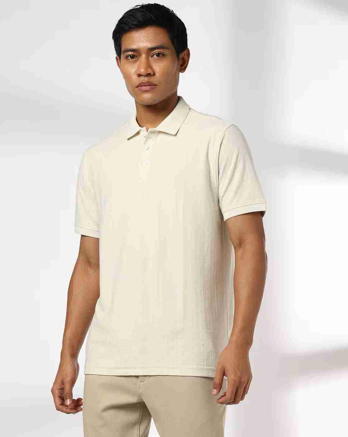 NETPLAY | Men Patterned Slim Fit Polo T-Shirt|3