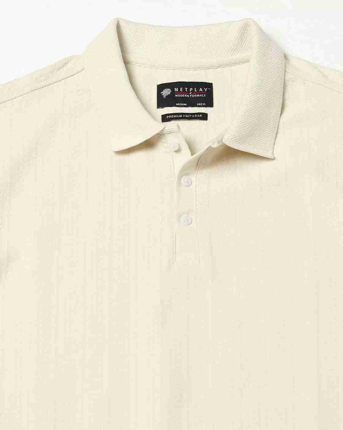 NETPLAY | Men Patterned Slim Fit Polo T-Shirt|5