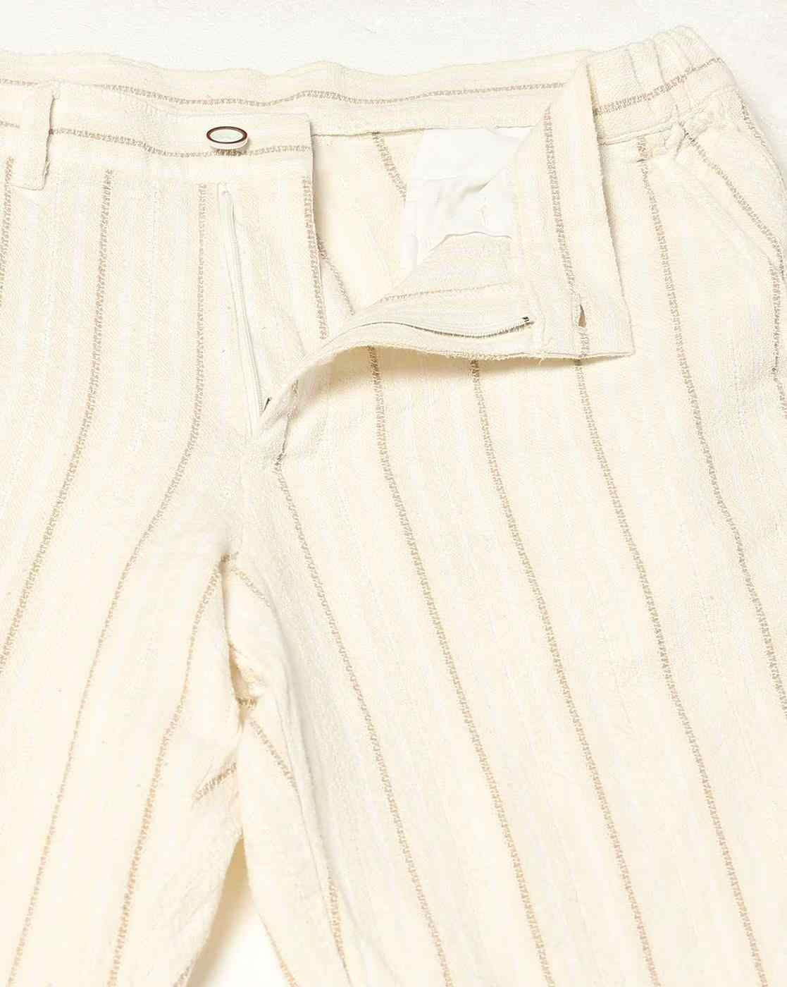 NETPLAY | Men Striped Regular Fit Chinos|4