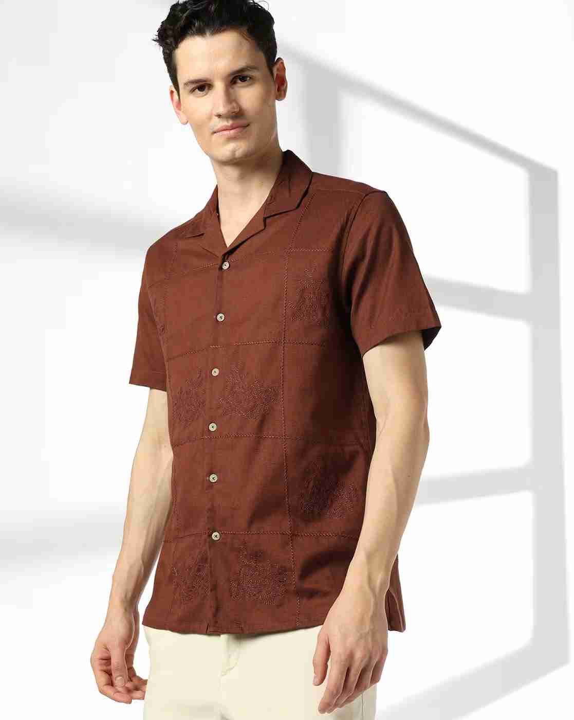NETPLAY | Men Checked Regular Fit Shirt with Patch Pocket|0