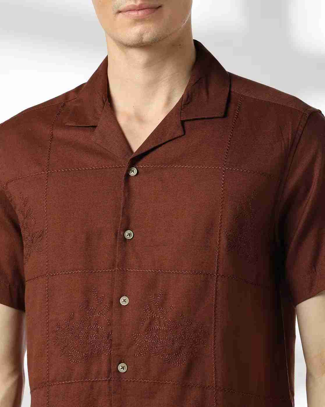 NETPLAY | Men Checked Regular Fit Shirt with Patch Pocket|3