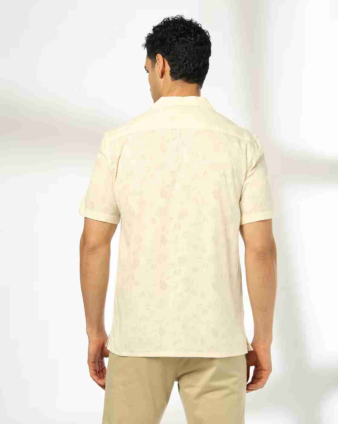 NETPLAY | Men Embroidered Regular Fit Shirt|2