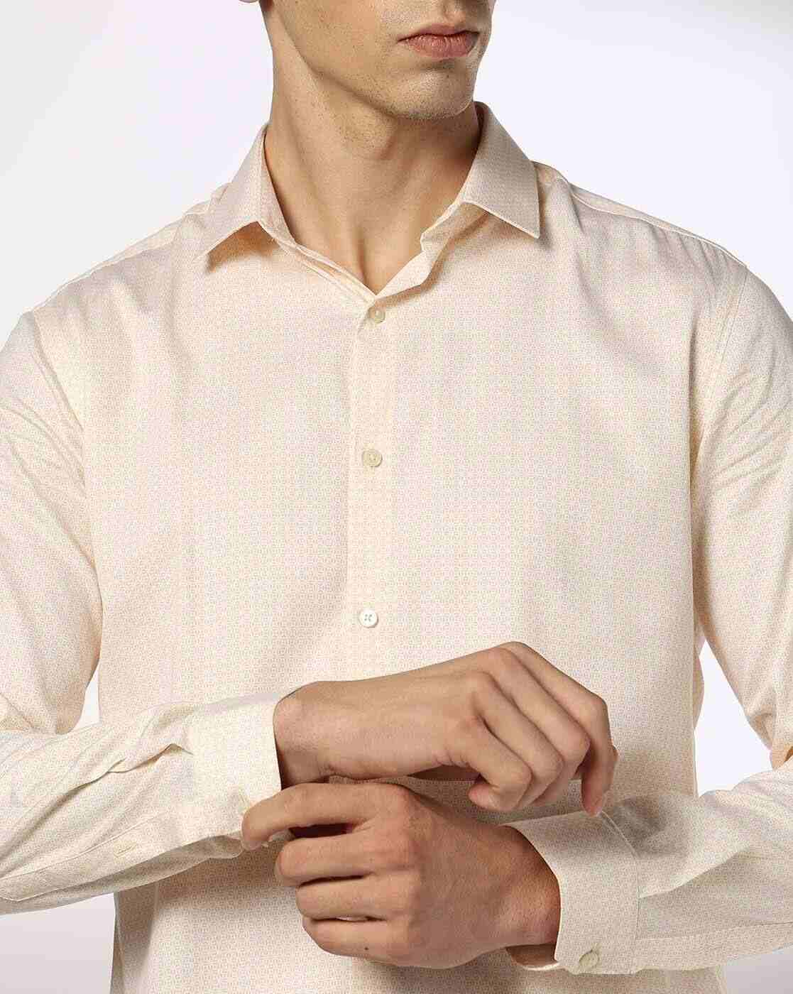 NETPLAY | Men Micro Print Slim Fit Shirt|3