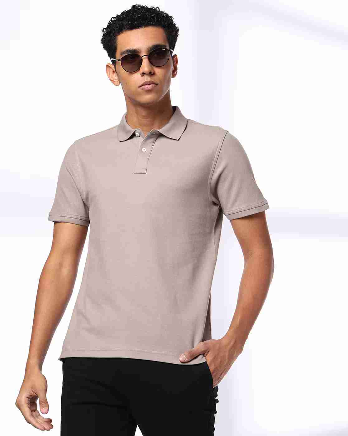Men Slim Fit Polo T-Shirt