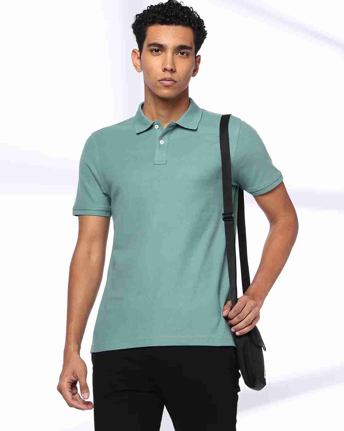 Men Slim Fit Polo T-Shirt