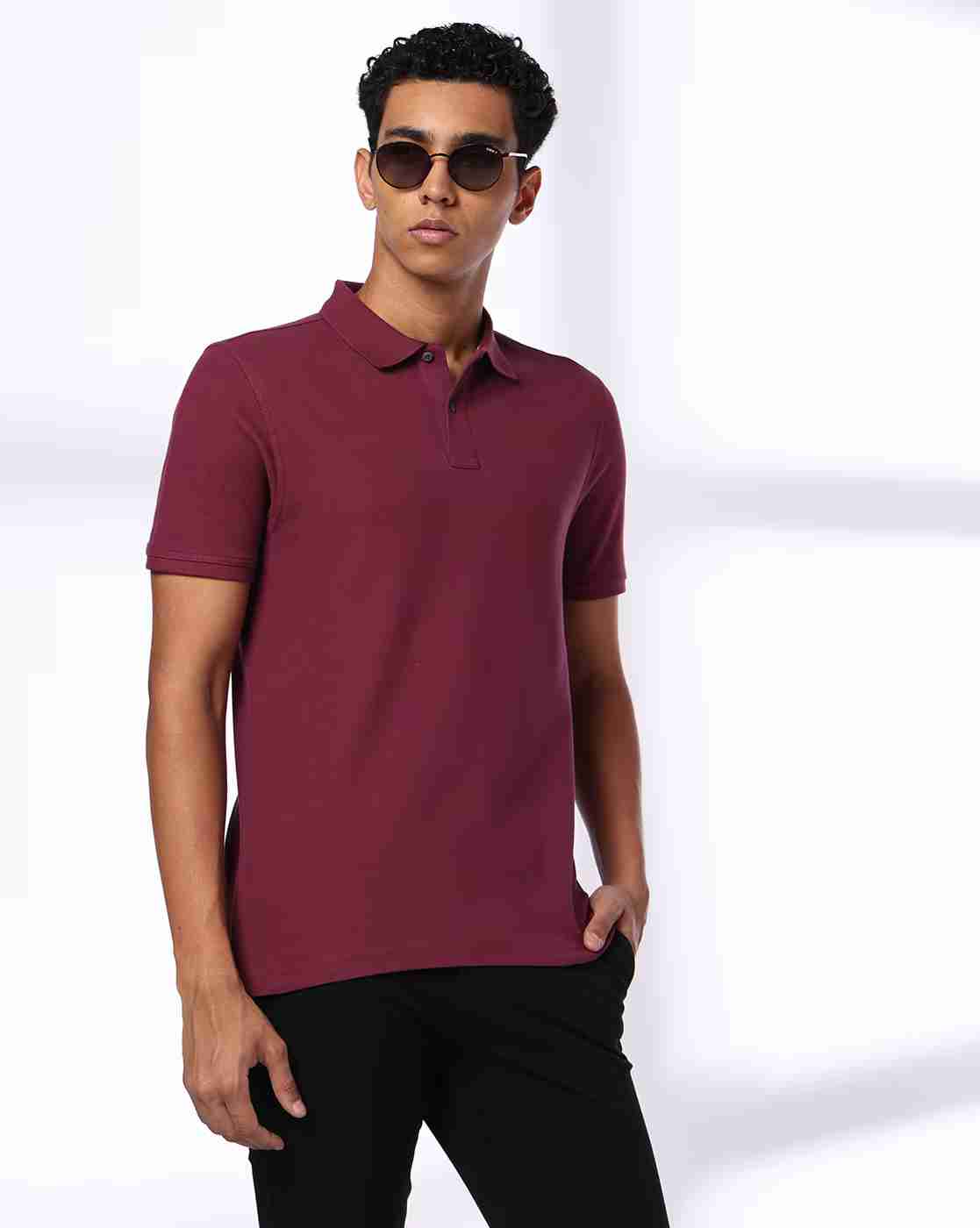 Men Slim Fit Polo T-Shirt