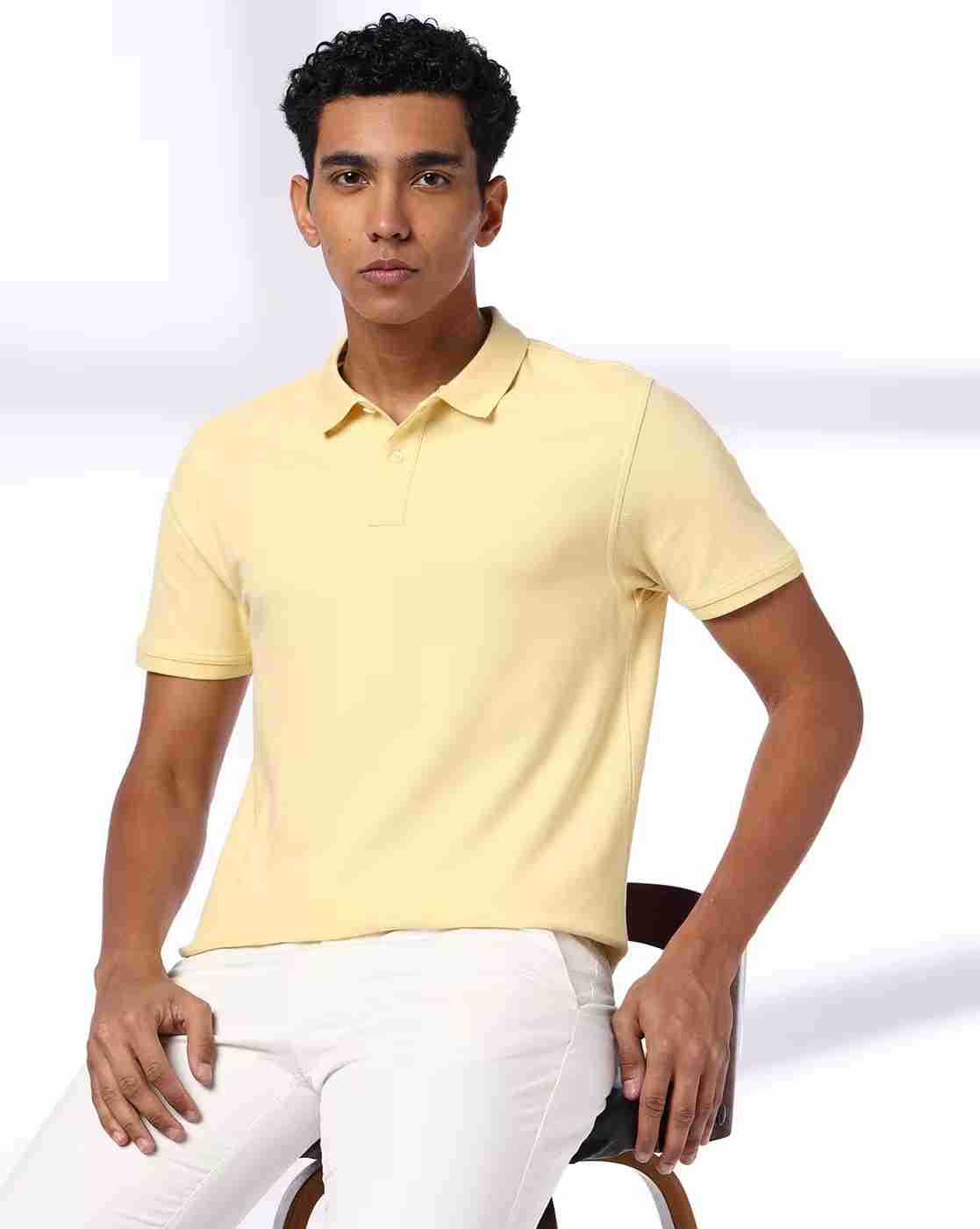 Men Slim Fit Polo T-Shirt